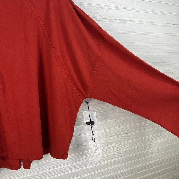 Treasure & Bond Long Sleeve Cropped Henley Top New Size 3X - Picture 8 of 13